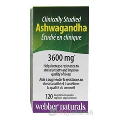 Webber Naturals Ashwagandha 120 kapslí