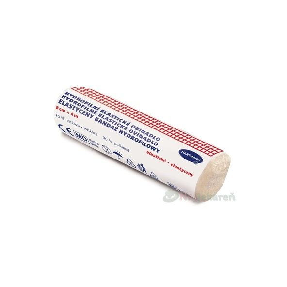 Hydrofilní elastické pletené obinadlo nesterilní 8 cm × 4 m 1 ks