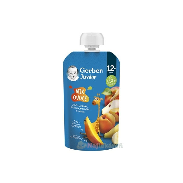 Gerber Junior kapsička mix ovoce 12 m+ 110 g