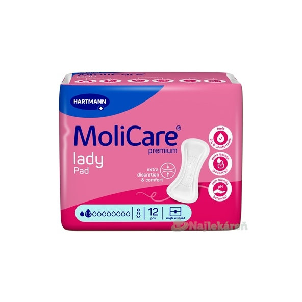 MoliCare Premium Lady Pad 1,5 kapky 12 ks