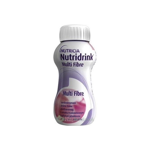 Nutridrink Multi Fibre s jahodovou příchutí 24 x 200 ml
