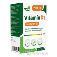 NaturProdukt Vitamín D3 2000 IU 60 tablet
