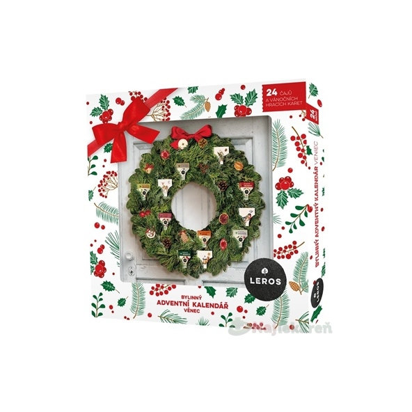 LEROS Bylinný adventní kalendář věnec 6 set 45,5 g