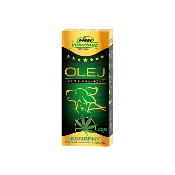 Vitar Veterinae Konopný olej 200 ml